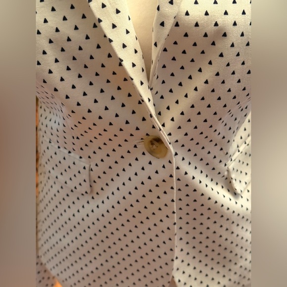 J. Crew White Polka Dot Blazer - Picture 6 of 16